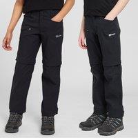 Kids' Zip-Off Woven Trousers, Black