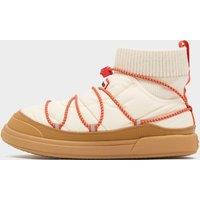 Women's Indoor/Outdoor Puffer Lace Up Boots, White