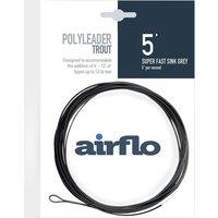 Polyleader 5' Trout Super Fast Sink Grey, Grey