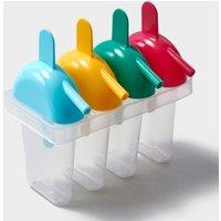4 Piece Ice Lolly Set, Multi Coloured