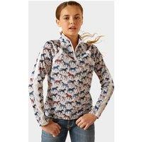 Kids Sunstopper 3.0 1/4 Zip Base Layer, Multi Coloured