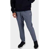 Men's Straight Woven Track Pants, Grey