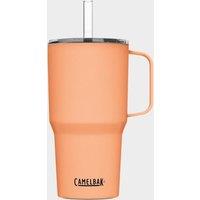 Horizon Vacuum Insulated Stainless Steel Tall Straw Mug 710ml, Orange