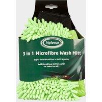 3-in-1 Microfibre Wash Mitt, Green