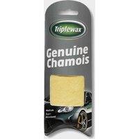 Genuine Leather Chamois Tube, Silver