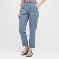 Women's Malorri Organic Cotton Trousers, Blue