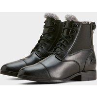 Women's Kendall Back Zip Sherpa Paddock Boots Black, Black