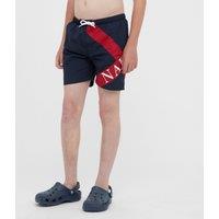 Kids Henley Swim Shorts, Blue
