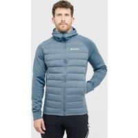 Men's Composite Hooded Down Jacket, Blue