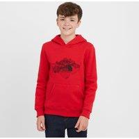 Kids' Topographic Hoodie, Red