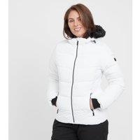Women's Glamourize V Baffled Ski Jacket, White