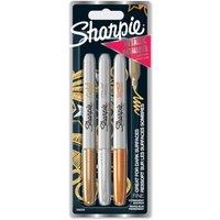 Fine Metallic Marker Pens 3 Pack, Multi Coloured