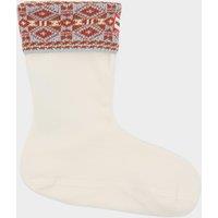 Unisex Recycled Fairisle Short Boot Socks, White