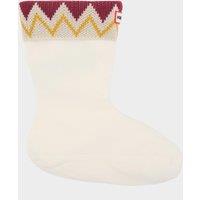 Unisex Recycled Zig Zag Short Boot Socks, White