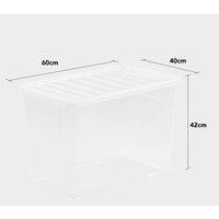 80L Crystal Storage Box, Clear