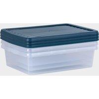 Box with Lid 16 Litre 2 Pack, Green