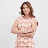 Women's Thandi Patterned T-Shirt, Red