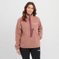 Women's Xploric High Pile Fleece Pullover Sweatshirt, Pink