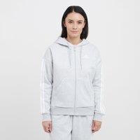Women's Essentials 3-Stripes Full-Zip Fleece Hoodie, White
