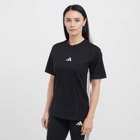 Women's Essentials 3-Stripes Cotton T-Shirt, Black