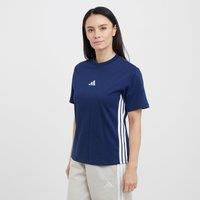 Women's Essentials 3-Stripes Cotton T-Shirt, Navy
