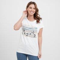 Women's Beach Strolls Graphic T-Shirt, White