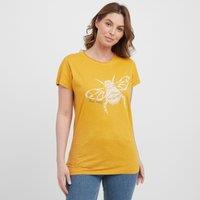 Women's Fern Bee Graphic T-Shirt, Yellow
