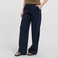 Women's Zelaya Wide Leg Trousers, Navy