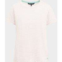 Women's Stripe Crew Neck T-Shirt, White