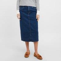 Women's Mia Denim Midi Skirt, Blue