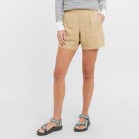 Women's Linen Blend Shorts, Beige