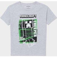 Kids' Minecraft Creep T-Shirt, Grey