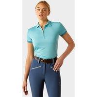 Women's Bandera 1/4 Zip Short Sleeved Polo Shirt, Blue