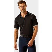 Men's Bandera 1/4 Zip Short Sleeved Polo Shirt Black, Black
