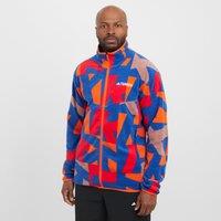 Men's Multi Printed Full-Zip Fleece Jacket, Blue