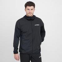 Men's Xperior Climawarm+ Wind Light Fleece Hooded Jacket, Black