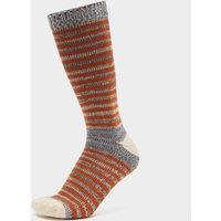 Men's Attleborough Bamboo Mid-Length Stripe Socks, Orange