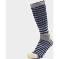 Men's Attleborough Bamboo Mid-Length Stripe Socks, Blue