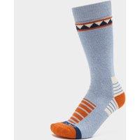 Men's Kimberley Bamboo Mid-Length Hiking Socks, Blue