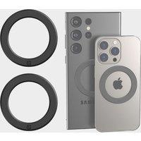 Magic Ring Adhesive MagSafe Compatible Magnetic Adaptor 2 Pack, Black