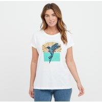 Women's Fly Free Slub Graphic T-Shirt, White