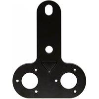 Double Socket Mounting Plate, Black