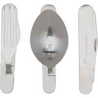 Knife, Fork, Spoon - Folding Cutlery Set, Silver