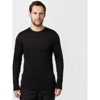 Men's Long Sleeve Thermal Crew Base Layer Top, Black