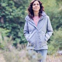 Women's Glide Marl Waterproof Jacket, Grey