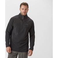 Men's Grid Half-Zip Fleece, Black