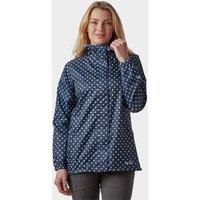 Women's Patterned Packable Jacket, Navy