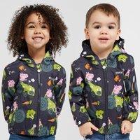 Kids' Peppa Pig Muddy Puddle Waterproof Jacket, Navy