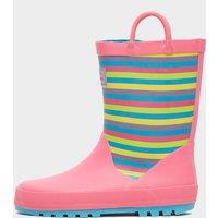 Kids' Stripe Wellies, Pink