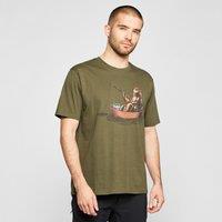 Men's Fishing Bear T-Shirt, Green